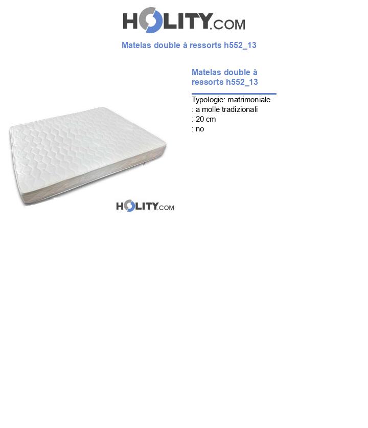 Matelas double à ressorts h552_13