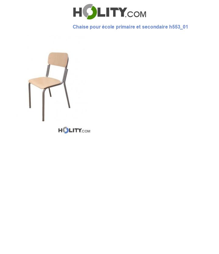 Chaise pour école primaire et secondaire h553_01