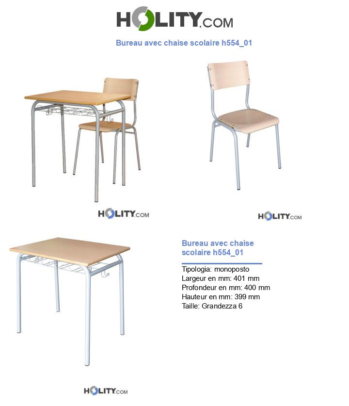 Bureau avec chaise scolaire h554_01