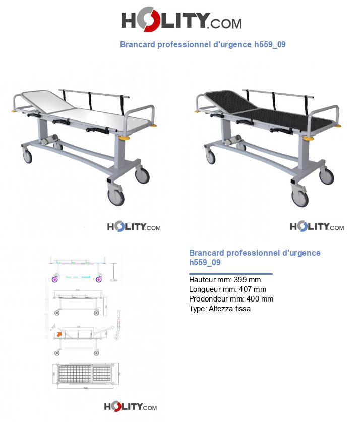Brancard professionnel d'urgence h559_09