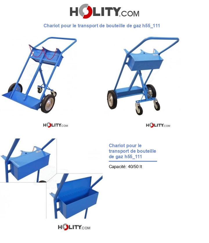 Chariot pour le transport de bouteille de gaz h55_111