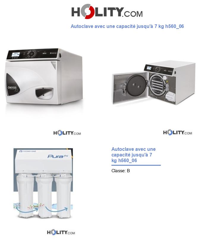 Autoclave avec une capacité jusqu'à 7 kg h560_06