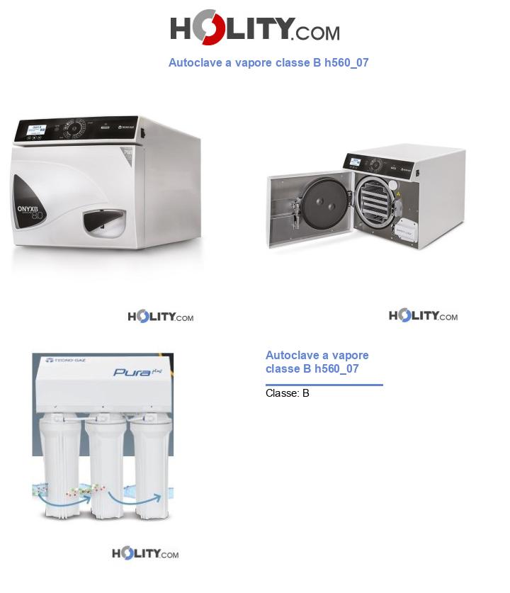 Autoclave a vapore classe B h560_07