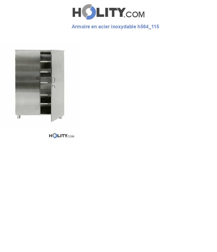 Armoire en acier inoxydable h564_115