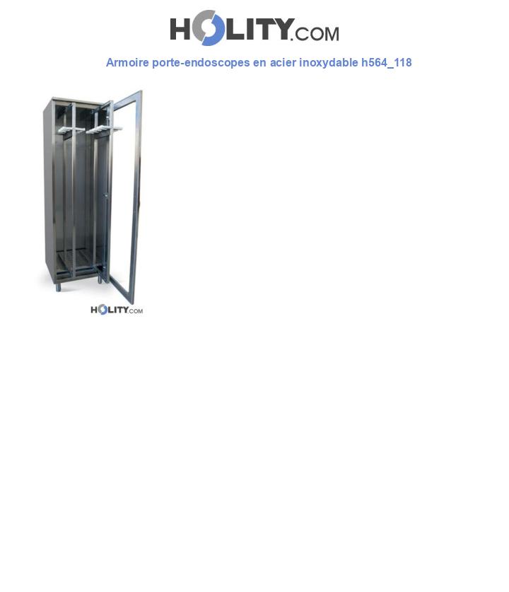 Armoire porte-endoscopes en acier inoxydable h564_118