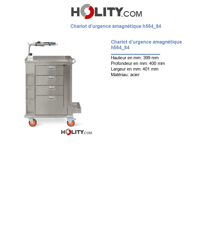 Chariot d’urgence amagnétique h564_84