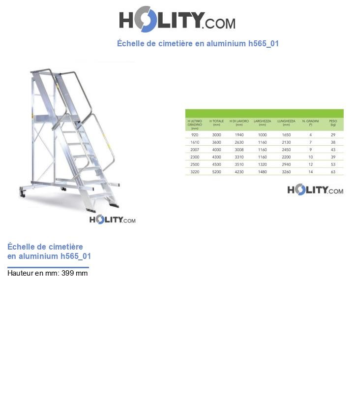 Échelle de cimetière en aluminium h565_01