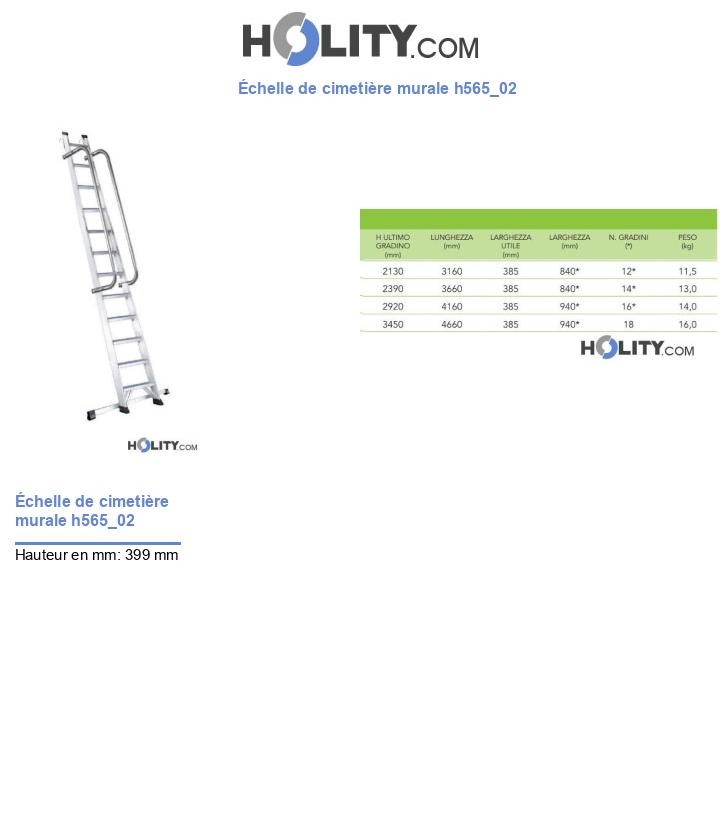 Échelle de cimetière murale h565_02