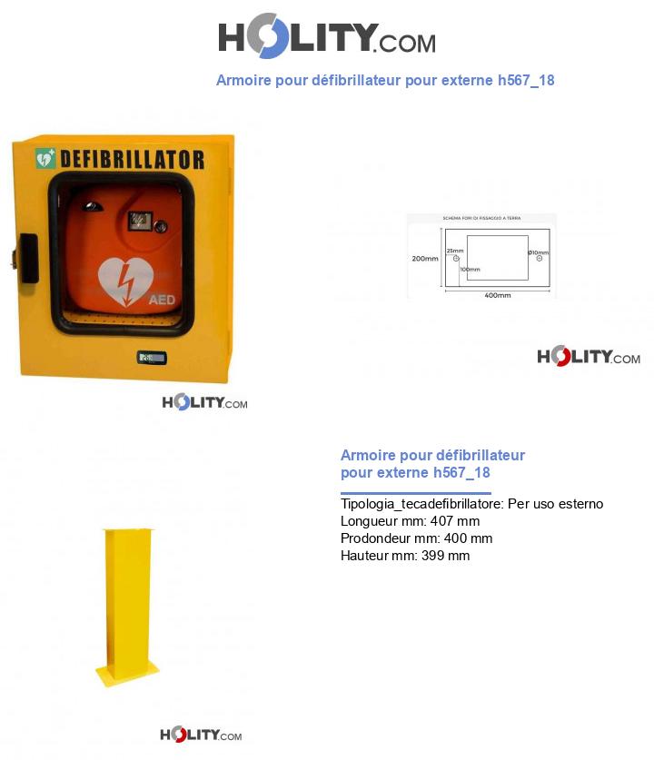 Armoire pour défibrillateur pour externe h567_18