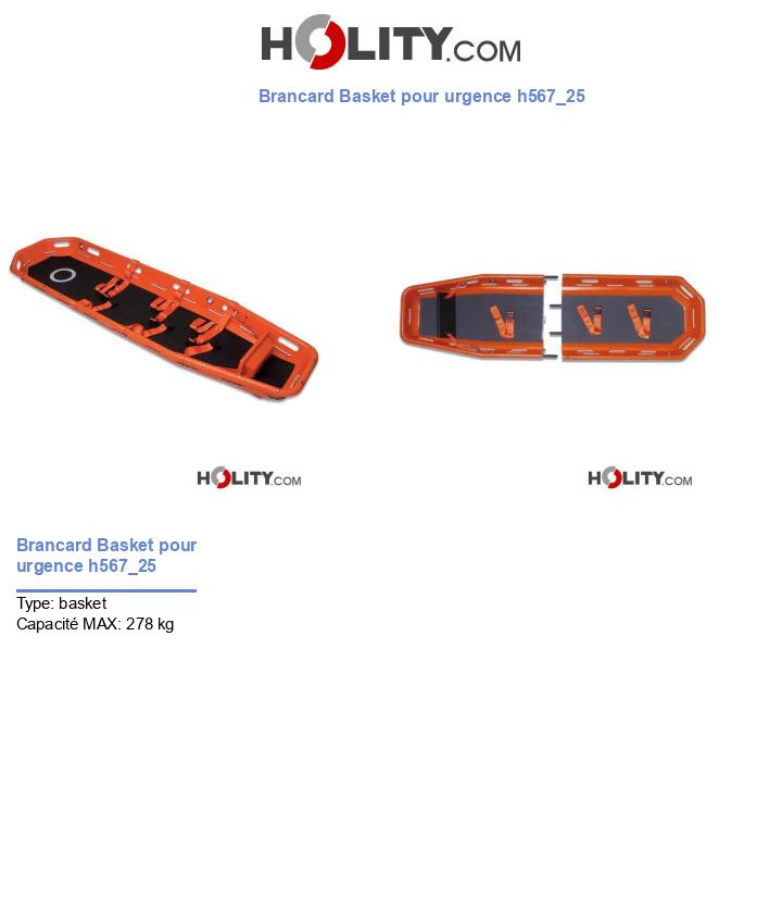 Brancard Basket pour urgence h567_25