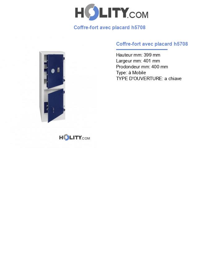 Coffre-fort avec placard h5708