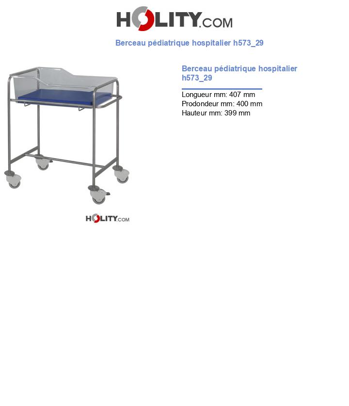 Berceau pédiatrique hospitalier h573_29