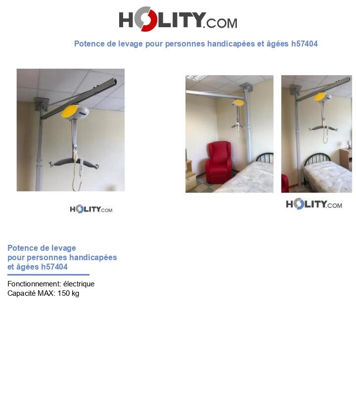 Potence de levage pour personnes handicapées et âgées h57404