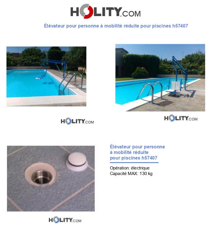 Élévateur pour personne à mobilité réduite pour piscines h57407