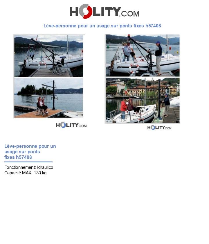 Lève-personne pour un usage sur ponts fixes h57408