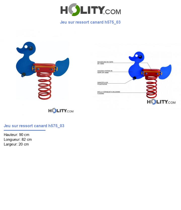 Jeu sur ressort canard h575_03