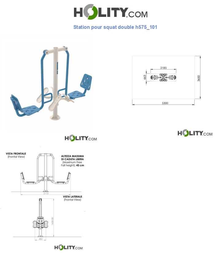 Station pour squat double h575_101