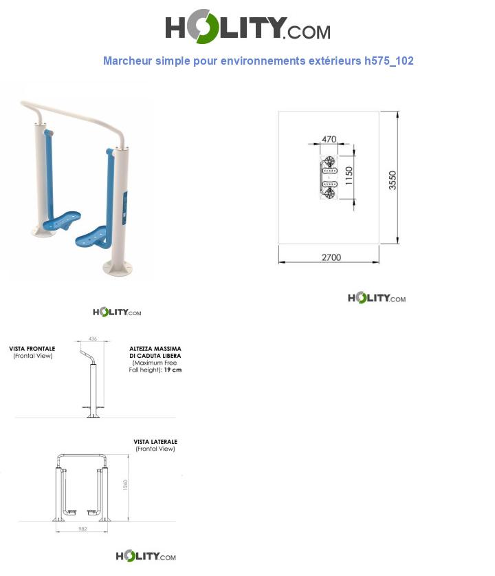 Marcheur simple pour environnements extérieurs h575_102