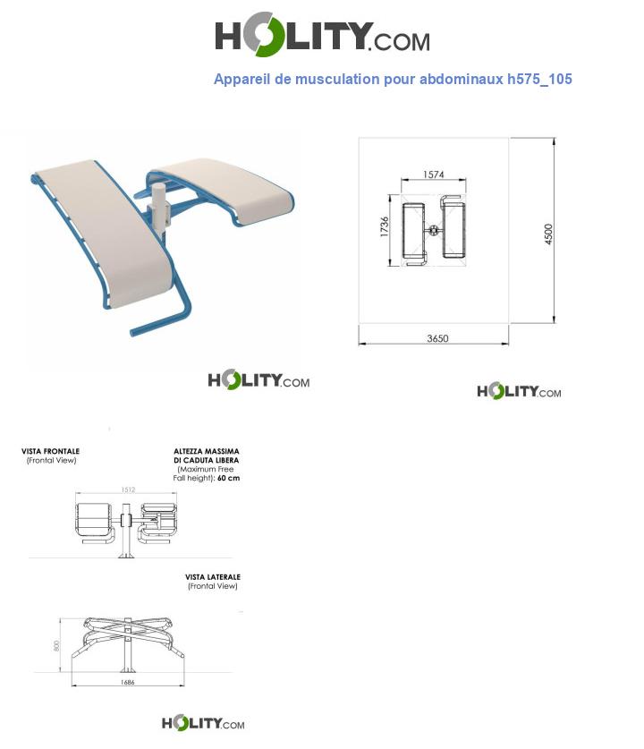 Appareil de musculation pour abdominaux h575_105