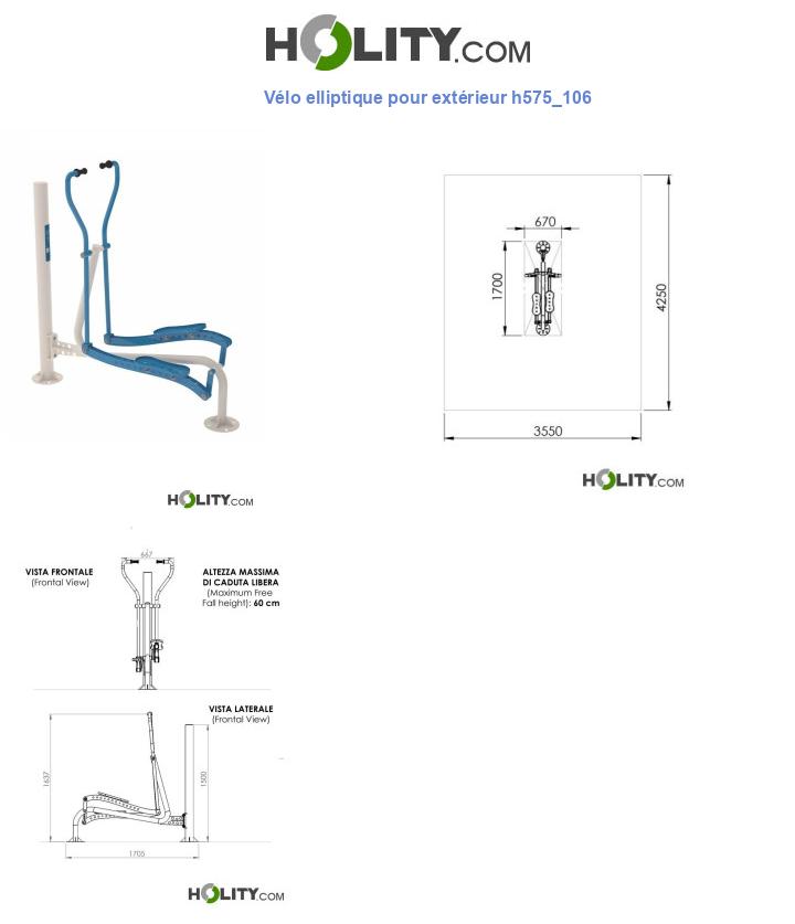 Vélo elliptique pour extérieur h575_106