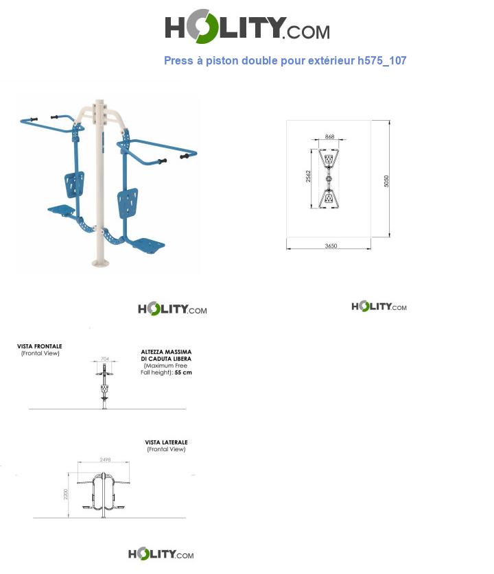 Press à piston double pour extérieur h575_107