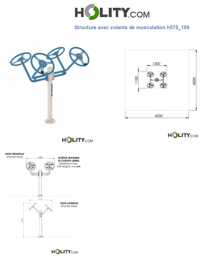 Structure avec volants de musculation h575_109