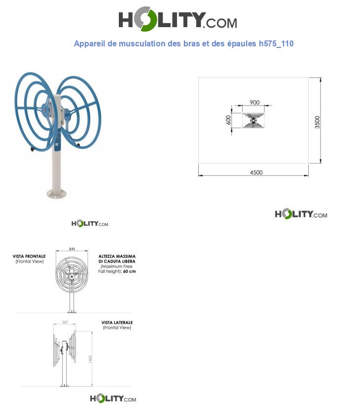 Appareil de musculation des bras et des épaules h575_110