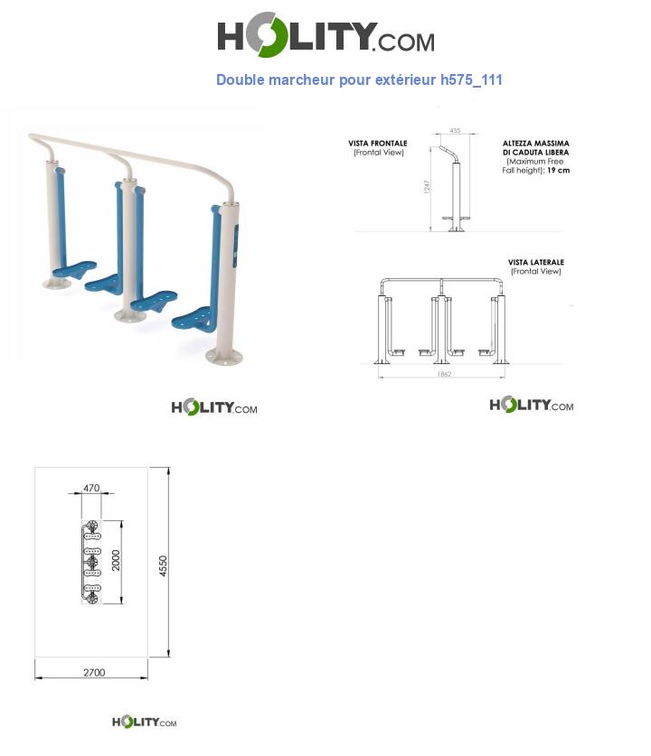 Double marcheur pour extérieur h575_111