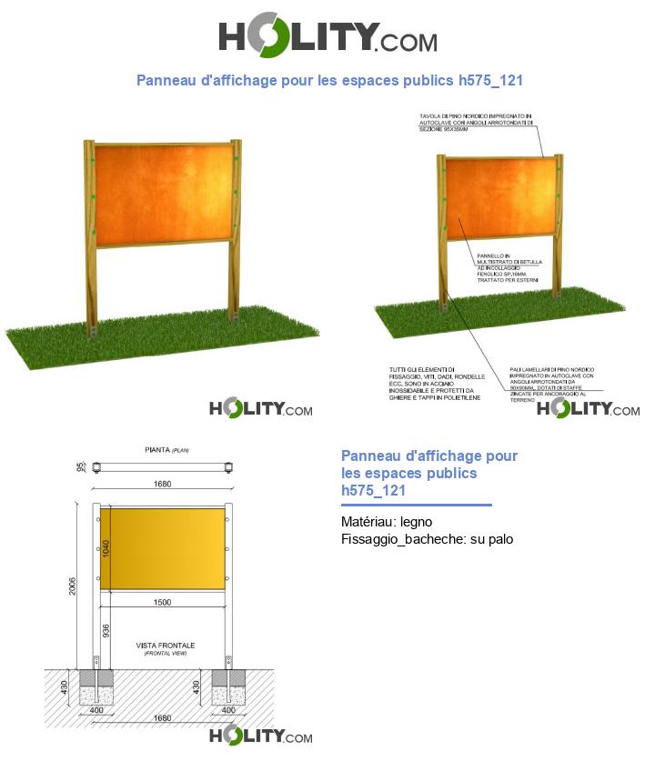 Panneau d'affichage pour les espaces publics h575_121
