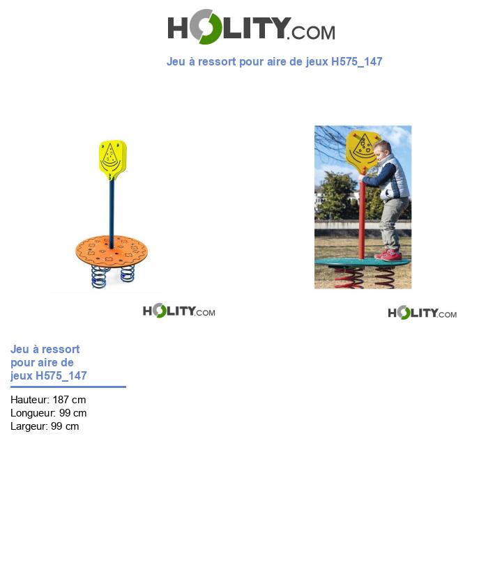 Jeu à ressort pour aire de jeux H575_147