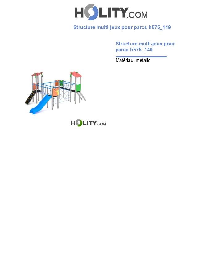 Structure multi-jeux pour parcs h575_149