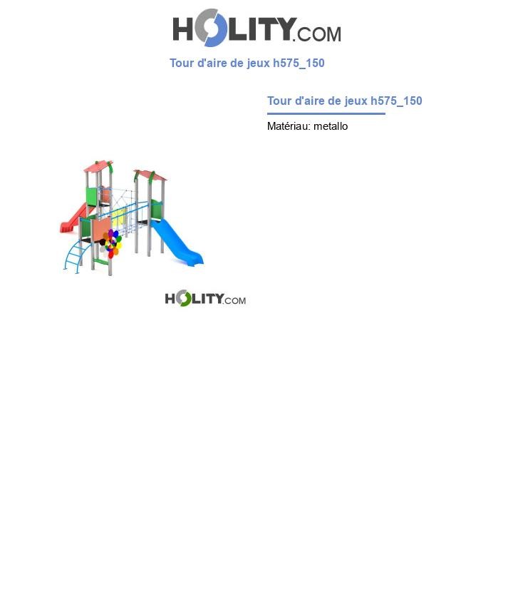 Tour d'aire de jeux h575_150