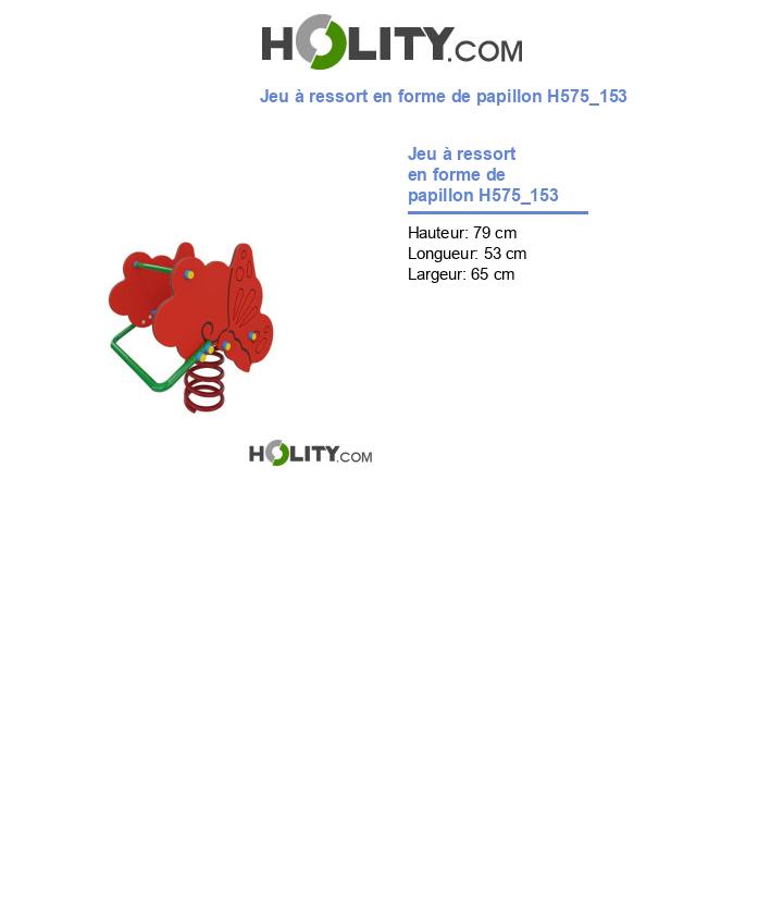 Jeu à ressort en forme de papillon H575_153