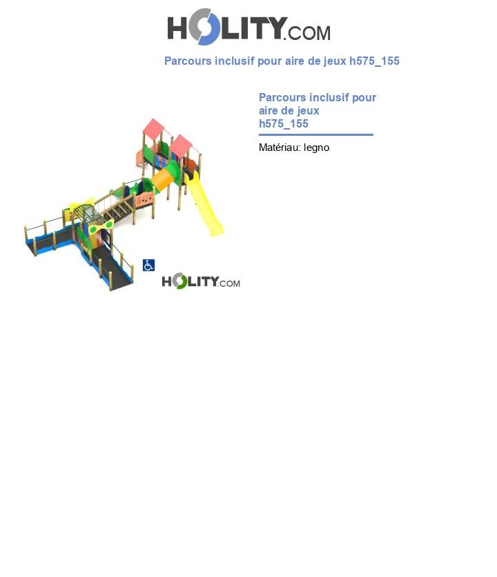 Parcours inclusif pour aire de jeux h575_155