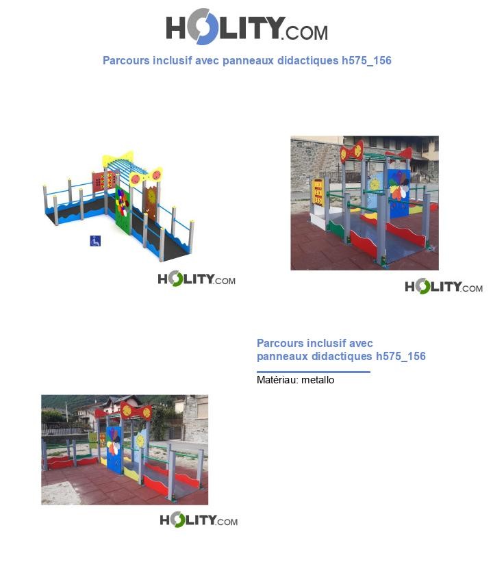 Parcours inclusif avec panneaux didactiques h575_156