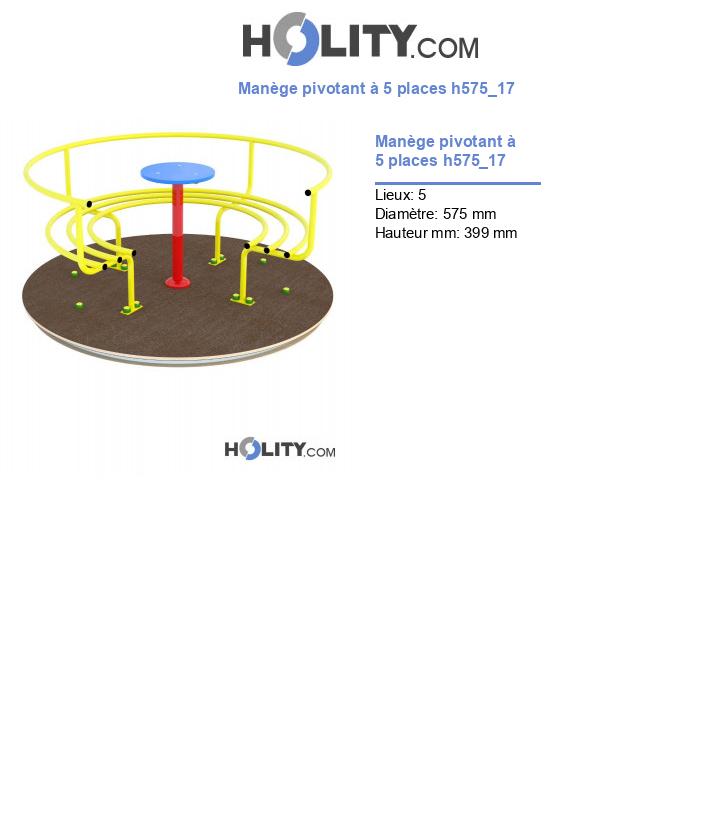 Manège pivotant à 5 places h575_17