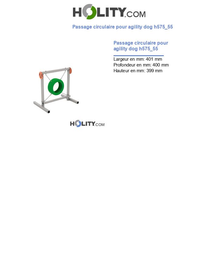 Passage circulaire pour agility dog h575_55