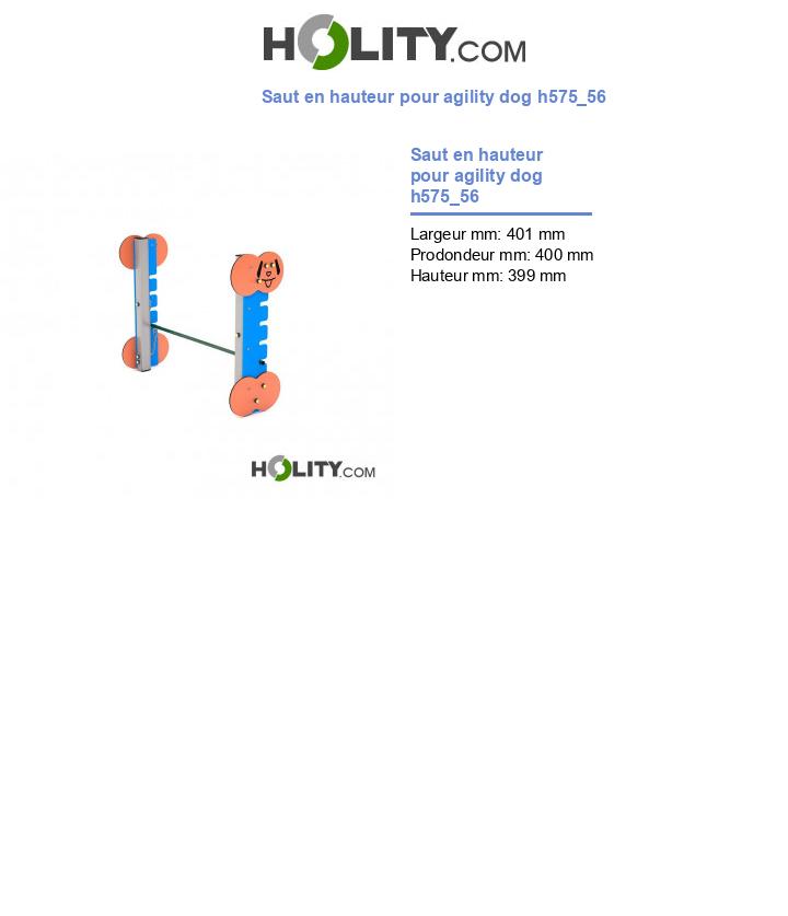 Saut en hauteur pour agility dog h575_56