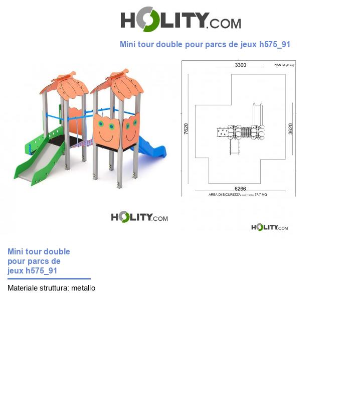 Mini tour double pour parcs de jeux h575_91