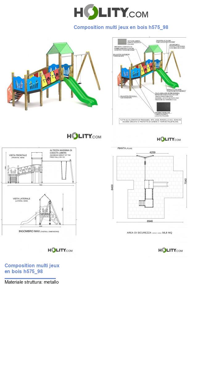 Composition multi jeux en bois h575_98