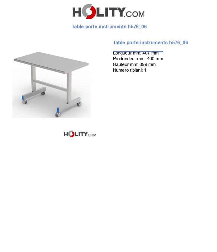 Table porte-instruments h576_06