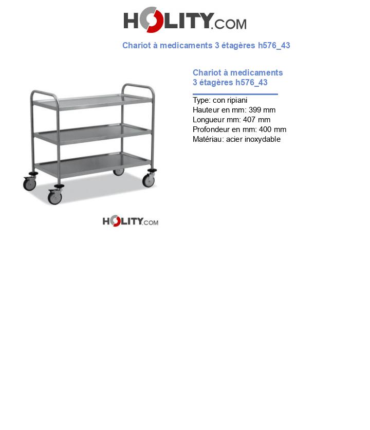 Chariot à medicaments 3 étagères h576_43