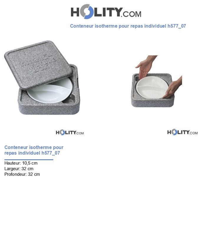 Conteneur isotherme pour repas individuel h577_07