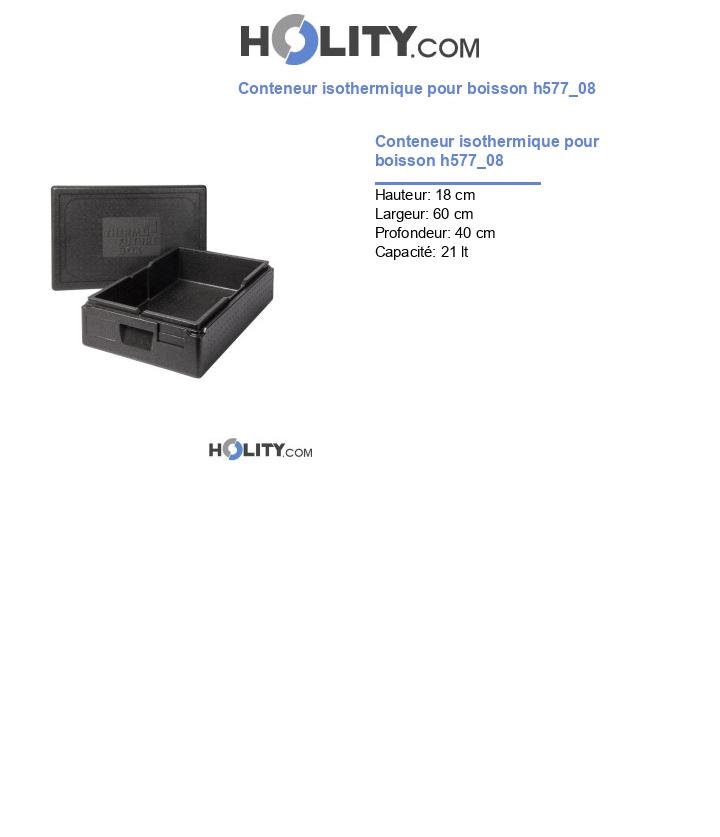 Conteneur isothermique pour boisson h577_08