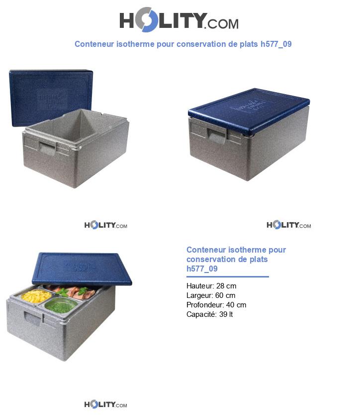Conteneur isotherme pour conservation de plats h577_09