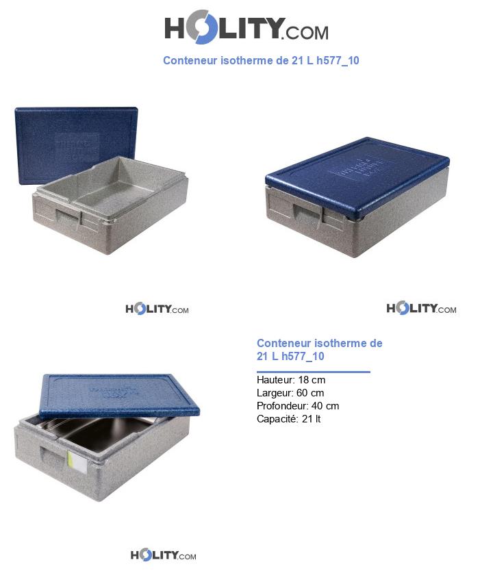 Conteneur isotherme de 21 L h577_10