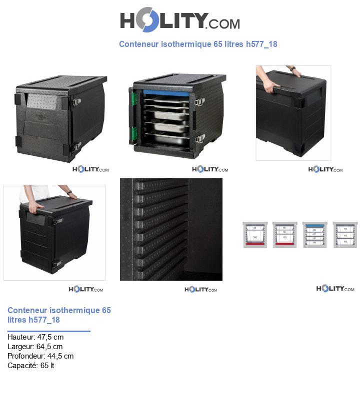 Conteneur isothermique 65 litres h577_18