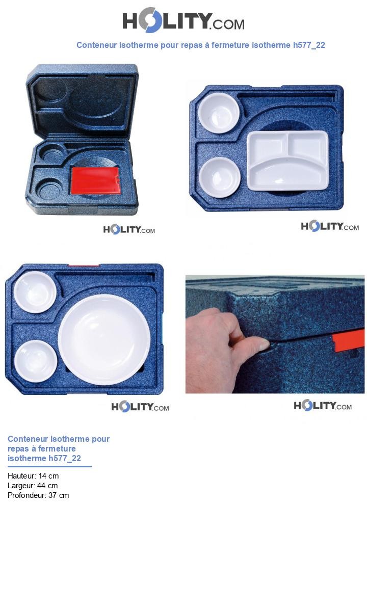 Conteneur isotherme pour repas à fermeture isotherme h577_22