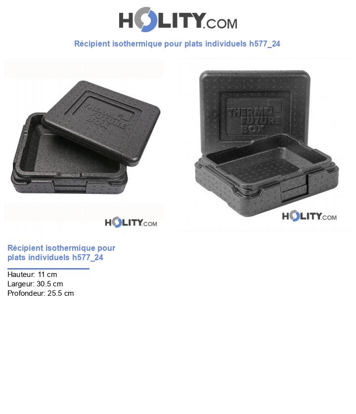 Récipient isothermique pour plats individuels h577_24