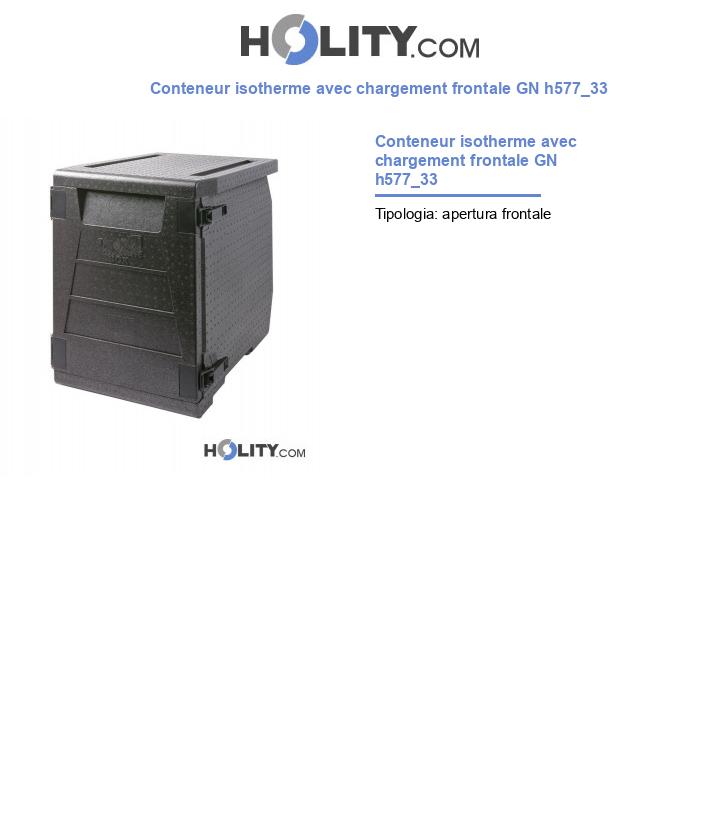 Conteneur isotherme avec chargement frontale GN h577_33